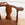 Queen Anne Style Walnut Roundabout Chair with Leather Seat