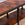 Vintage RT Facts Tapered Two Tiered Console with Patchwork Leather