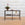 Vintage RT Facts Tapered Two Tiered Console with Patchwork Leather