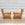 Pair of French Oak Open Armchairs, 1950's