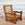 Pair of French Oak Open Armchairs, 1950's
