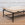 In Stock Suspension Coffee Table with Mondrian Patchwork Linen Top