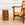 Brutalist Oak Side Table or Pedestal