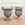 Large Pair of 19th C. English Lead Garden Urns with Satyr Handles