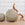 Set of Vintage Graduating Granite Garden Spheres