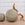 Set of Vintage Graduating Granite Garden Spheres