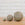 Set of Vintage Graduating Granite Garden Spheres