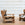 Pair of Heavy French Brutalist Oak Armchairs Chairs with Cowhide-Covered Cushions , Circa 1960