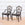 Pair of Period George III Painted Shield-Back Armchairs
