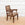 19th C. William IV Mahogany Library Armchair with Ebonized Greek Key Motif and Rivet Detail