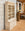 19th C. Glazed Gothic Revival Painted Cabinet