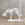 Hand Forged Iron Dog Sculpture White Powder Coated