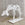 Hand Forged Iron Dog Sculpture White Powder Coated