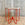 In Stock Honeycomb Side Table with Powder Coat Base and Limestone Top, Two Available