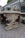 Monumental Antique Gothic Carved Limestone Table Base with Thick Marble Top