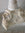 Antique Marble Conservatory Table with Floral Carved Top and Carved Lions on Pedestal Base
