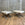 Tufted Cast Stone Benches with Galvanized Base, 31"L