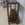 Industrial Two-Tiered Console in Steel with Vintage Leather Inserts