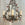 Iron and Tole Electrified Floral Chandelier