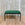 Monaco Bench with Blackened Base and Green Wool Upholstery, 28"L