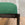 In Stock Monaco Bench with Blackened Base and Green Wool Upholstery, 28"L