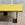 In Stock Offset Coffee Table with Blackened Base and Yellow Leather Top (SOLD)