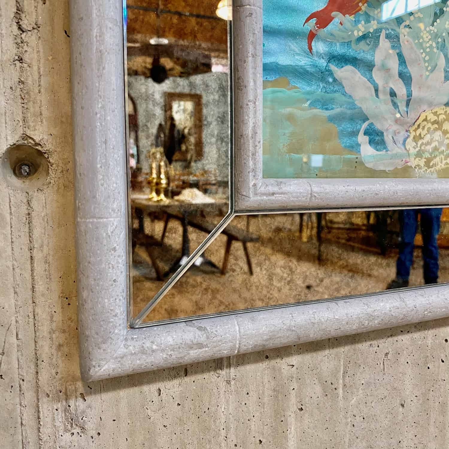 Pair of Fish and Sea Life Paintings with Mirrored Frames – RT Facts