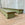 Pair of Green Painted Wood Window Valances with Red Pinstripes