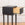 In Stock Painted Nightstand with Tapered Iron Legs
