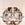 In Stock Gesso Lotus Chandelier