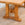 1940s French Solid Oak Trestle Dining Table with Slab Top