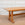 1940s French Solid Oak Trestle Dining Table with Slab Top