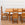 Set of Twelve 1950s Belgian Oak and Rush Dining Chairs with Acorn finials