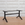In Stock Vitruvian Table Base in Blackened Finish, 54"L