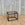 Textured Cube Stool with Floating Striped Leather Seat