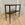 Tapered Console with Shelf and Patterned Brown Leather Inset Top, 42"W