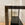 Tapered Console with Shelf and Patterned Brown Leather Inset Top, 42"W