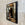 Vintage Ebonized Mirror with Inset Beveled and Distressed Glass Frame