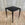 Monaco Style 15″ Square Stool or Side Table Blackened Finish