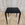 Monaco Style 15″ Square Stool or Side Table Blackened Finish