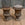 Pair of Carved Urn Shaped Drink Tables with Purple Serpentine Marble Tops