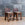 Pair of Diminutive French Oak Gothic Style Chairs with Hide Circa 1940