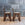 Pair of Diminutive French Oak Gothic Style Chairs with Hide Circa 1940