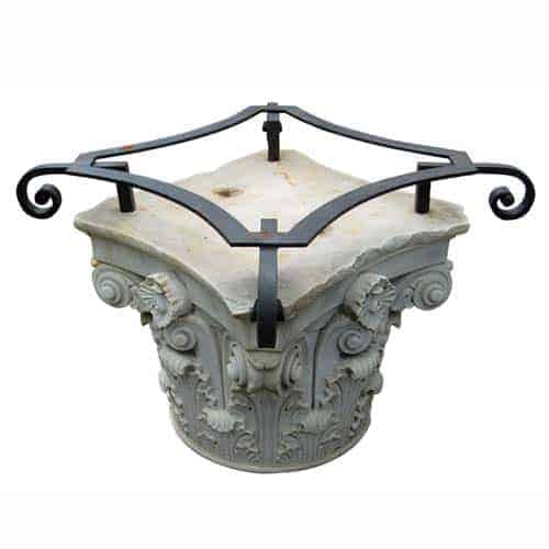 Marble Column Base Large Antique Marble Column Capital Form Table Base – RT Facts